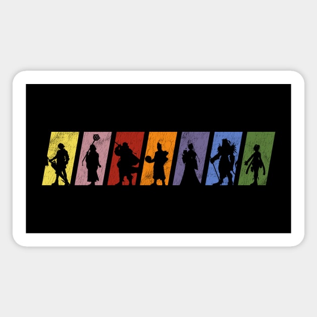 FFX Character Silhouettes Sticker by StebopDesigns